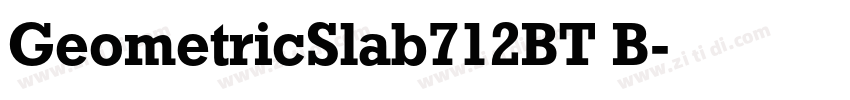 GeometricSlab712BT B字体转换